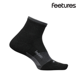 Explore Feetures Trail Max Cushion Quarter - Charcoal for trail, outdoor & lifestyle use | Liv Activ Singapore