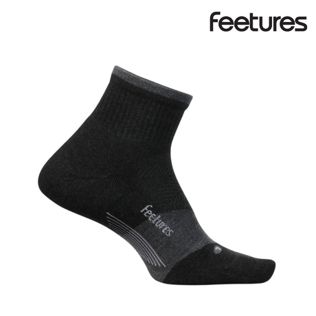 Explore Feetures Trail Max Cushion Quarter - Charcoal for trail, outdoor & lifestyle use | Liv Activ Singapore