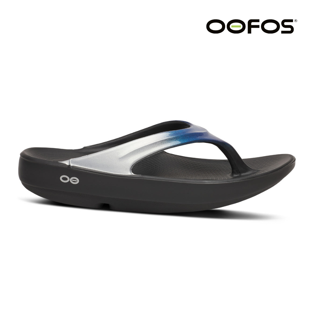 Explore OOFOS Women OOlala Luxe - Shimmer Blue for trail, outdoor & lifestyle use | Liv Activ Singapore