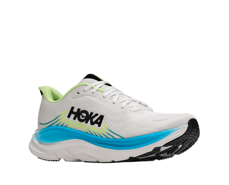 Explore HOKA Men Clifton 11 Wide - Frost / Black for trail, outdoor & lifestyle use | Liv Activ Singapore