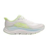 Explore HOKA Women Clifton 11 Wide - Frost / Neon Yuzu for trail, outdoor & lifestyle use | Liv Activ Singapore
