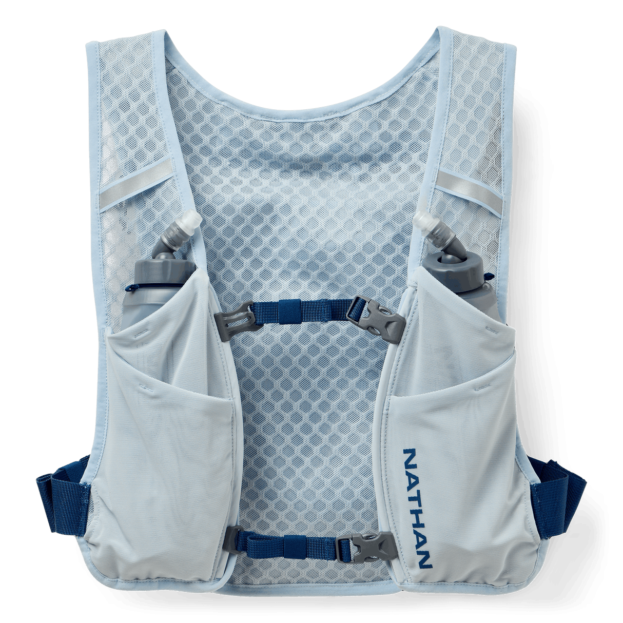 Nathan Sports QuickStart 3.0 4 Liter Hydration Pack - Light Blue / Deep Blue