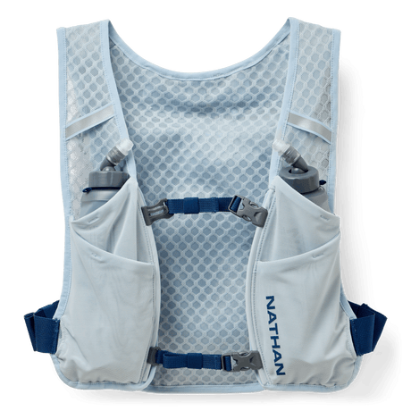 Explore Nathan Sports QuickStart 3.0 4 Liter Hydration Pack - Light Blue / Deep Blue for trail, outdoor & lifestyle use | Liv Activ Singapore