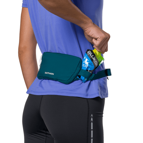 Explore Nathan Sports Marathon Waist Pack 3.0 - Deep Teal / Surf Spray for trail, outdoor & lifestyle use | Liv Activ Singapore