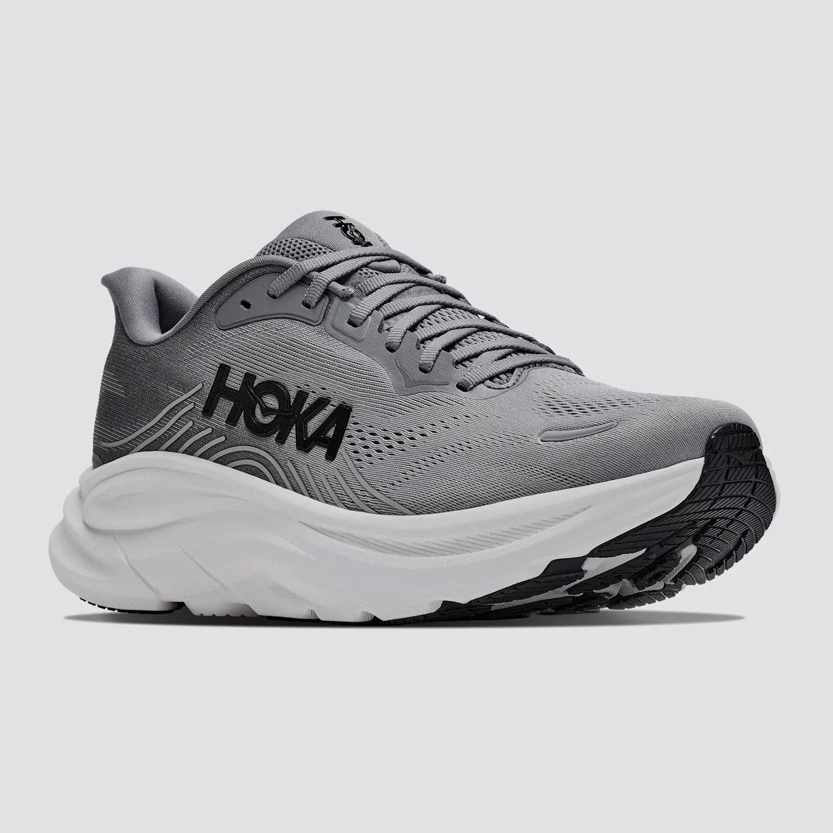 Explore HOKA Men Clifton 11 Wide - Galactic Grey / Stellar Grey for trail, outdoor & lifestyle use | Liv Activ Singapore