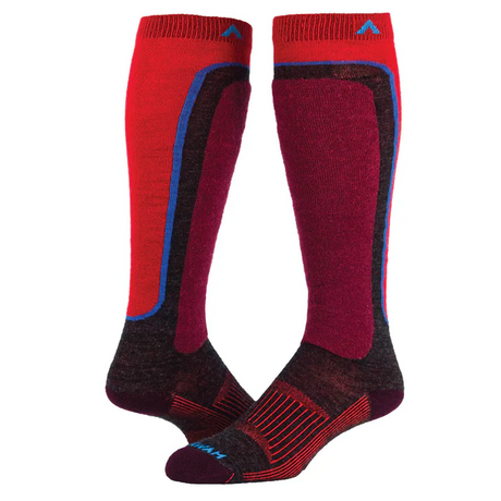 Wigwam Snow Shield Over-The-Calf Lightweight Sock - Red