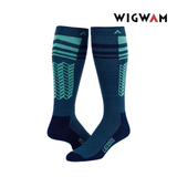 Wigwam Snow Quest Over-The-Calf Ultra-Lightweight Sock - Seaport