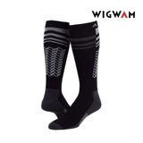 Explore Wigwam Snow Quest Over-The-Calf Ultra-Lightweight Sock - Black for trail, outdoor & lifestyle use | Liv Activ Singapore