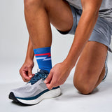 Feetures Active Elite Light Cushion Mini Crew - Blue Track