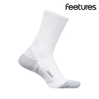 Explore Feetures Plantar Fasciitis Relief Light Cushion Mini Crew - White for trail, outdoor & lifestyle use | Liv Activ Singapore