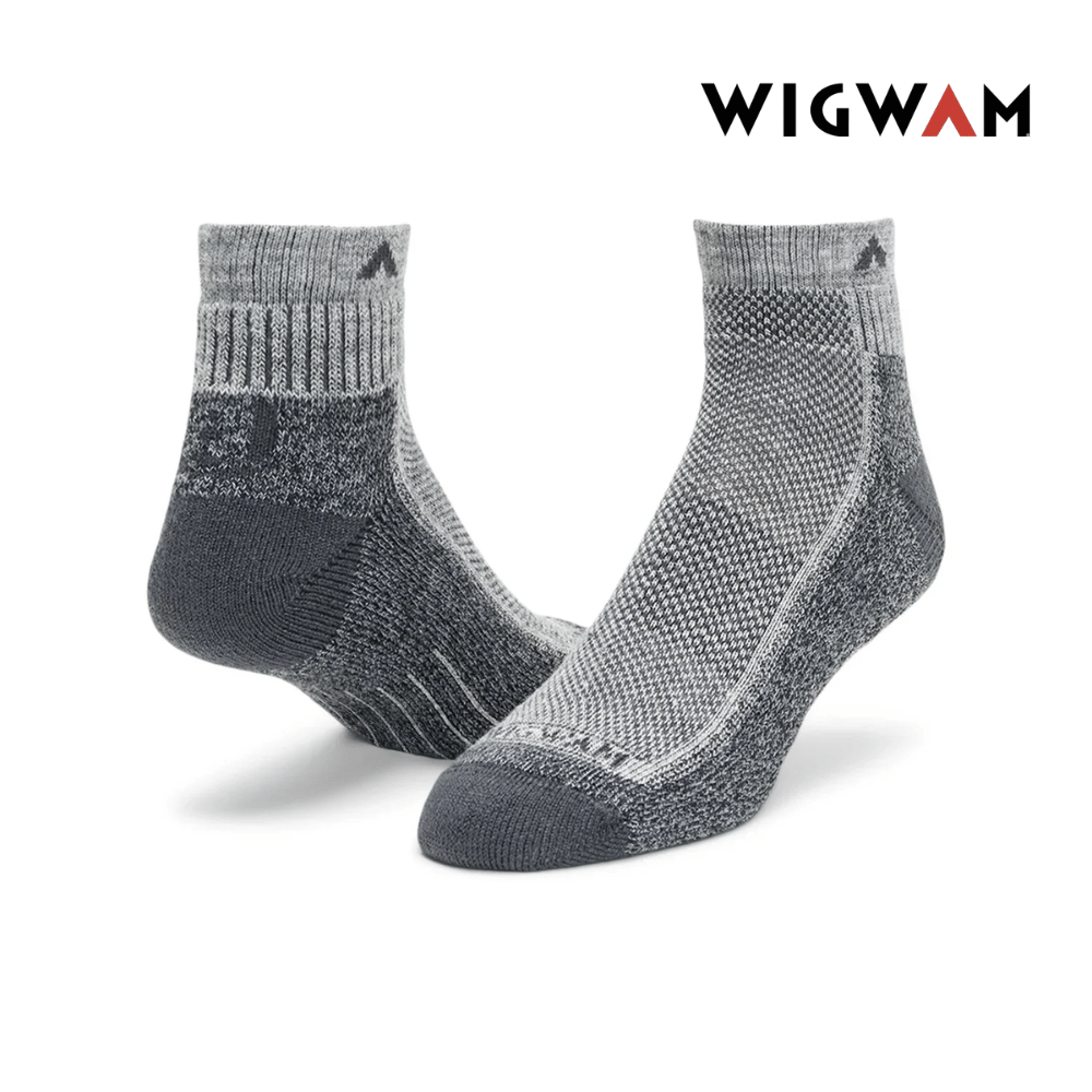 Wigwam Cool-Lite Hiker Quarter Midweight Sock - Grey / Charcoal