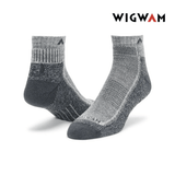 Wigwam Cool-Lite Hiker Quarter Midweight Sock - Grey / Charcoal