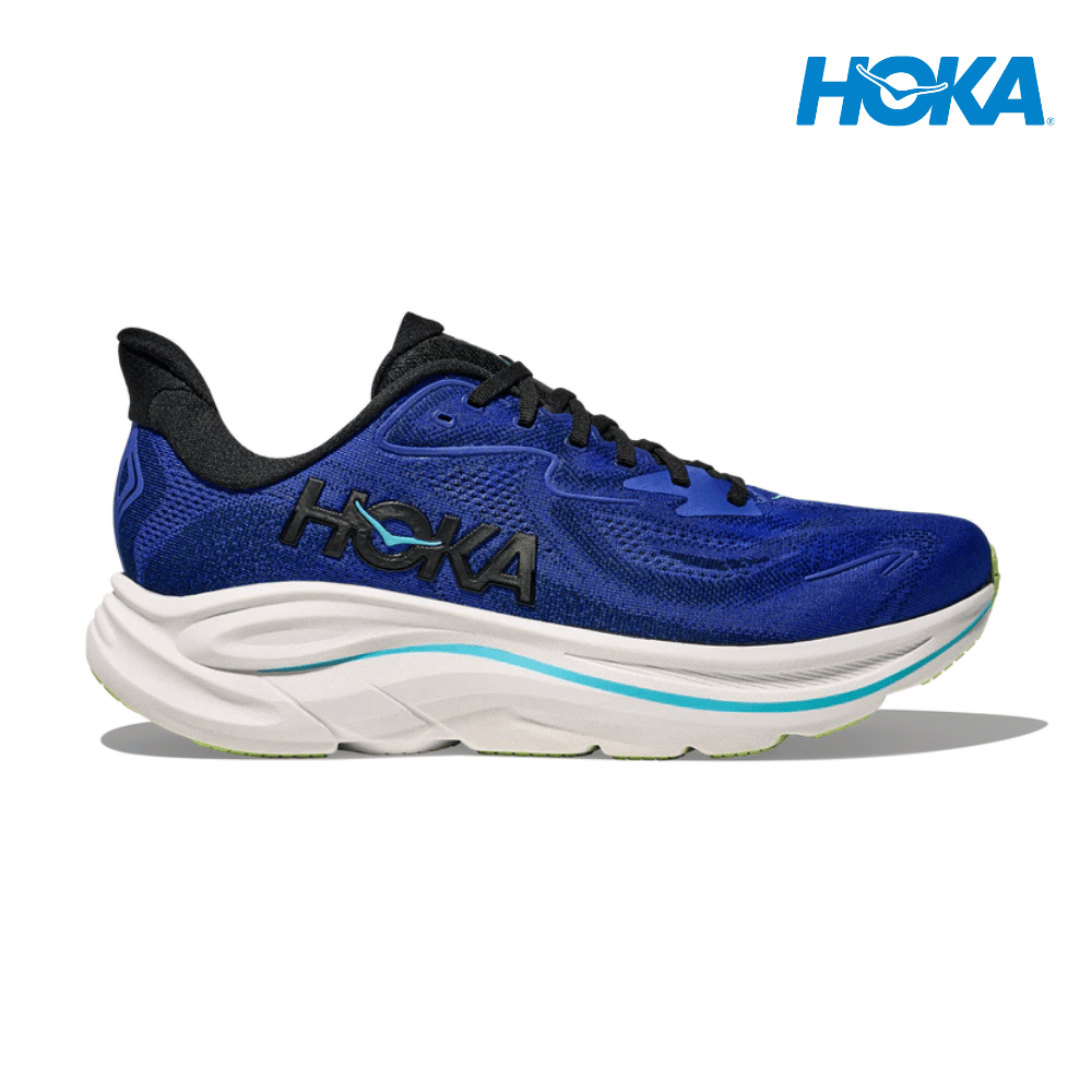 Explore HOKA Men Clifton 10 Wide - Night Sky / Midnight Blue for trail, outdoor & lifestyle use | Liv Activ Singapore
