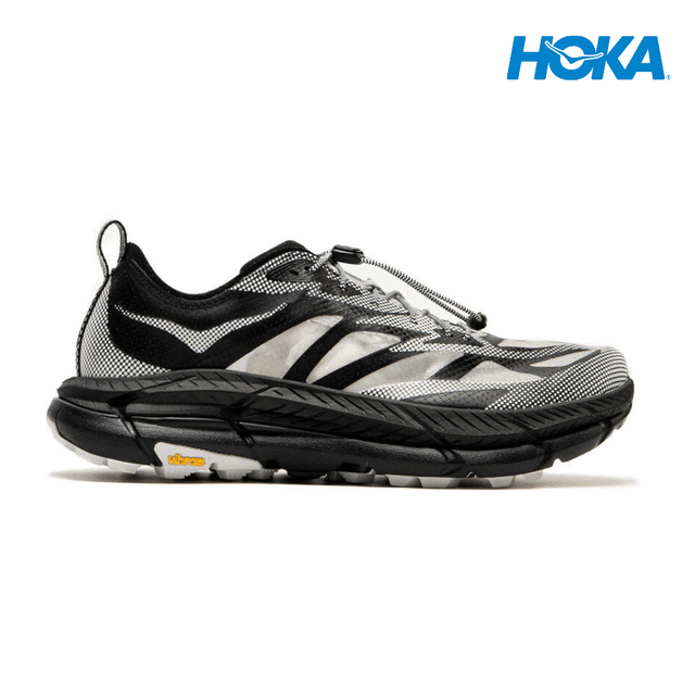 Explore HOKA Unisex Mafate Speed 4 Lite TS - Black / White for trail, outdoor & lifestyle use | Liv Activ Singapore