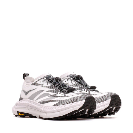 Explore HOKA Unisex Mafate Speed 4 Lite TS - White / Black for trail, outdoor & lifestyle use | Liv Activ Singapore