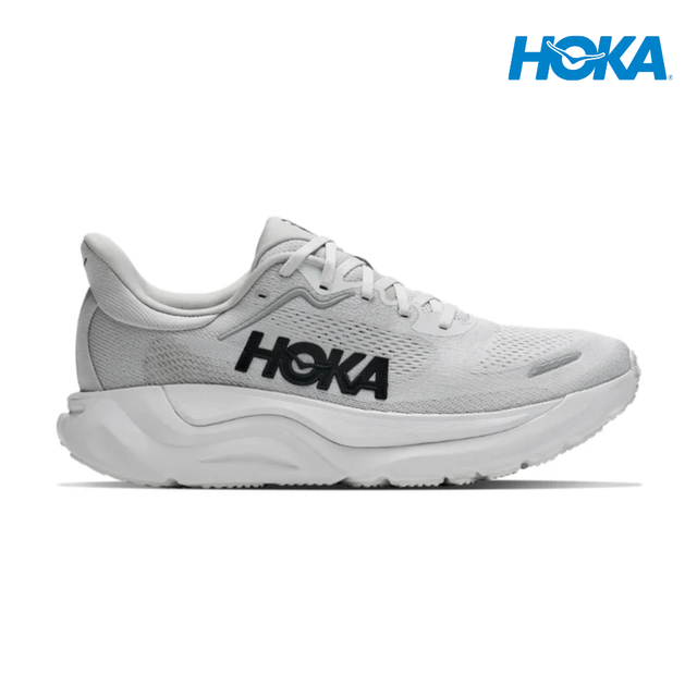 Explore HOKA Men Arahi 9 Wide - Cosmic Grey / Stardust for trail, outdoor & lifestyle use | Liv Activ Singapore