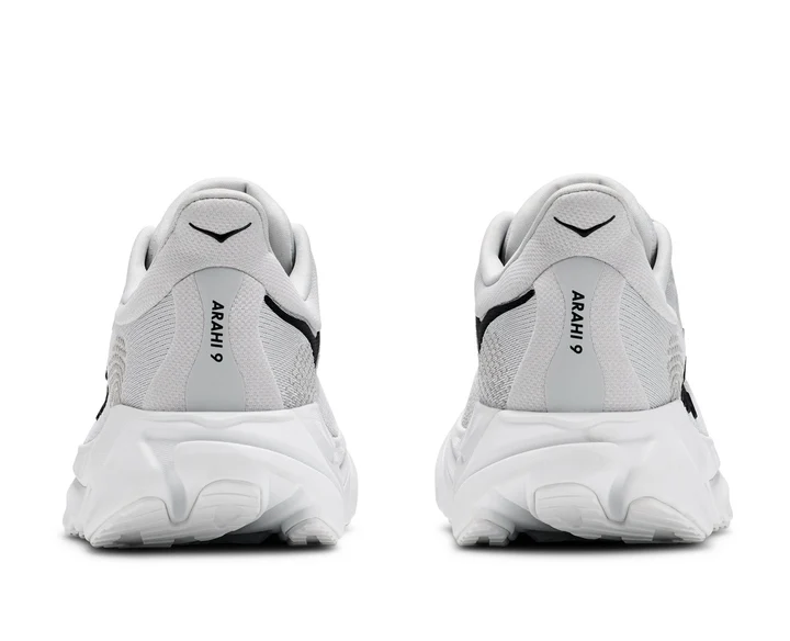 Explore HOKA Men Arahi 9 Wide - Cosmic Grey / Stardust for trail, outdoor & lifestyle use | Liv Activ Singapore