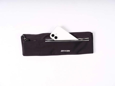Explore Oxygen Double Pocket Waist Belt - Black for trail, outdoor & lifestyle use | Liv Activ Singapore