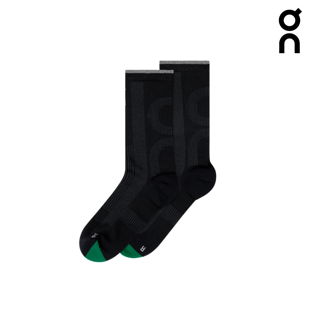 On Unisex Elite Run Sock High - Black