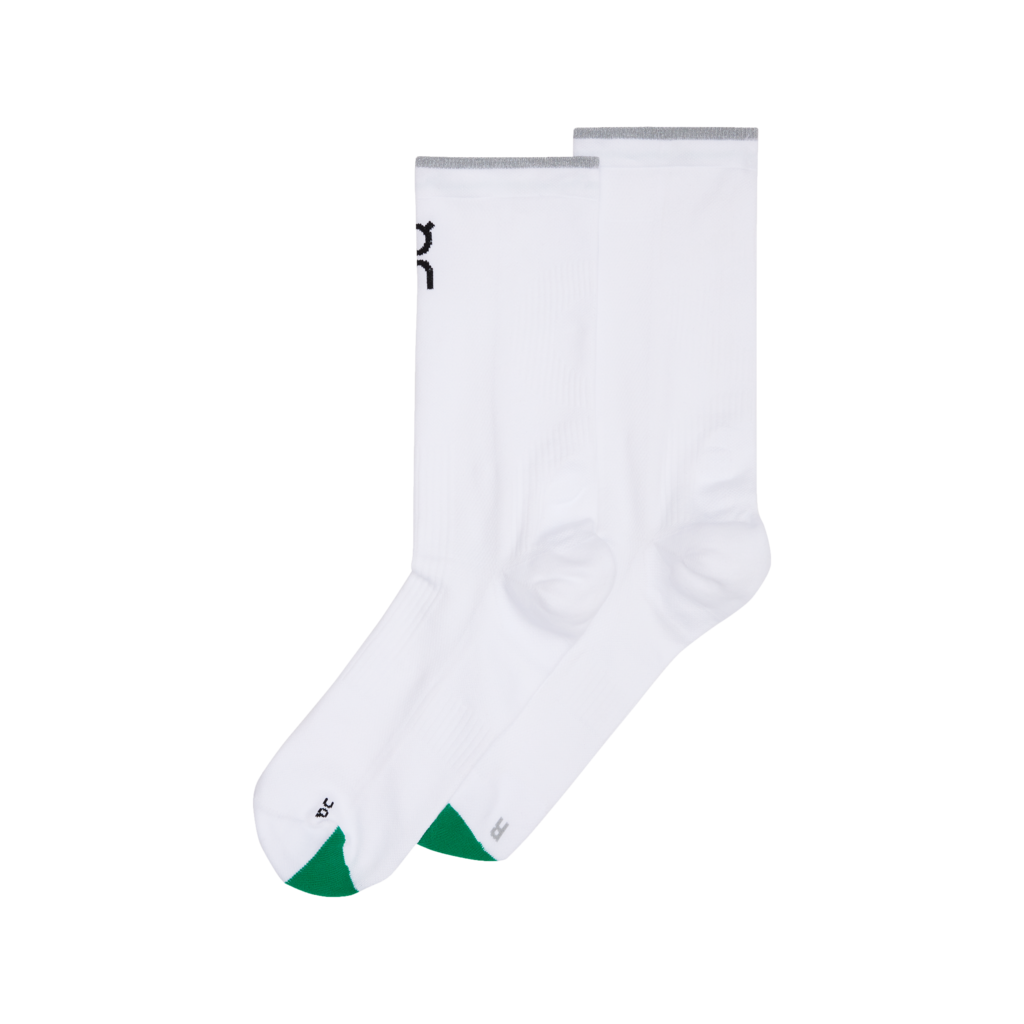 On Unisex Elite Run Sock High - White / Ivory