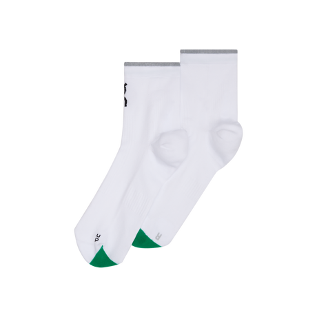 On Unisex Elite Run Sock Mid - White / Ivory