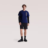 The North Face Unisex Icon Patch Relaxed SS Tee Graphic - AP Eagle Blue