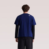 The North Face Unisex Icon Patch Relaxed SS Tee Graphic - AP Eagle Blue