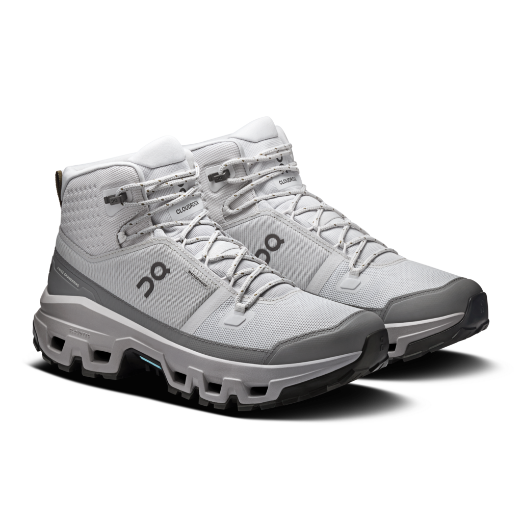 On Men Cloudrock Mid Waterproof - Glacier / Alloy