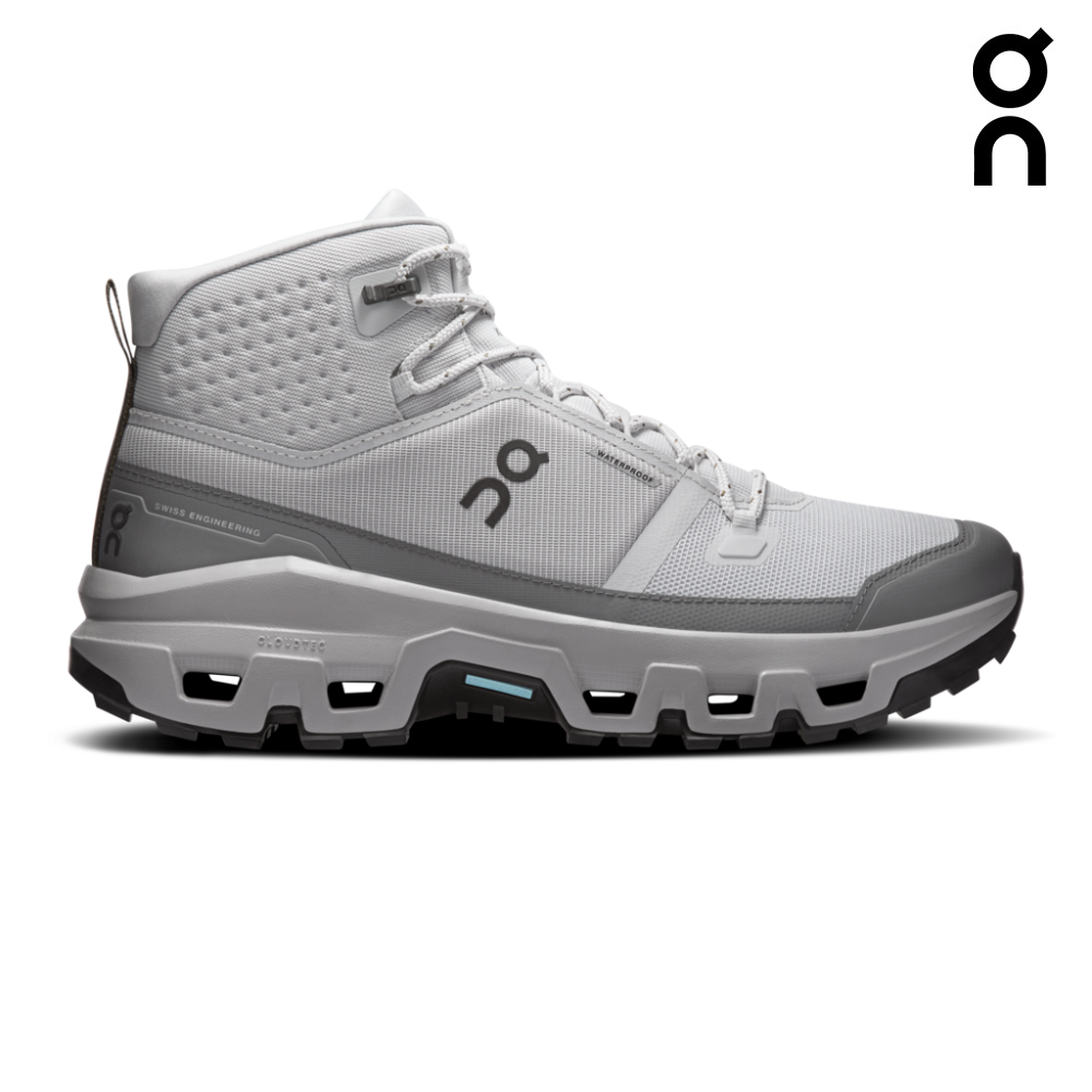 On Women Cloudrock Mid Waterproof - Glacier / Alloy