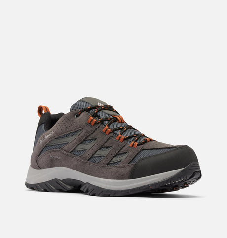 Explore Columbia Men Crestwood Waterproof - Graphite / Dark Adobe for trail, outdoor & lifestyle use | Liv Activ Singapore