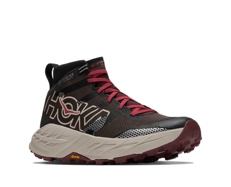Explore HOKA Men Speedgoat 7 Hike GTX - Spiced Chocolate / River Rock Grey for trail, outdoor & lifestyle use | Liv Activ Singapore