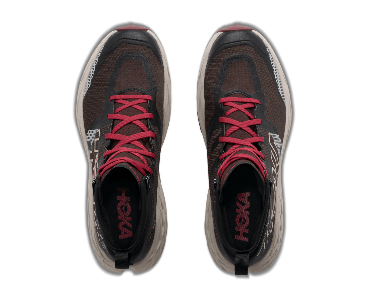 Explore HOKA Men Speedgoat 7 Hike GTX - Spiced Chocolate / River Rock Grey for trail, outdoor & lifestyle use | Liv Activ Singapore