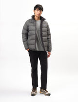 Explore Patagonia Men Reversible Silent Down Jacket - Forge Grey for trail, outdoor & lifestyle use | Liv Activ Singapore