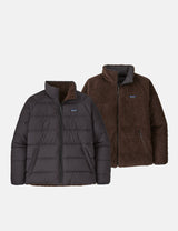 Explore Patagonia Men Reversible Silent Down Jacket - Ink Black for trail, outdoor & lifestyle use | Liv Activ Singapore