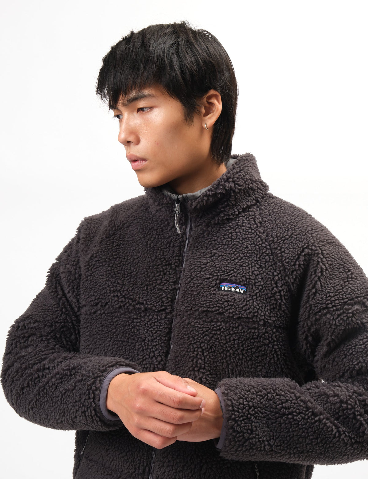 Explore Patagonia Men Reversible Silent Down Jacket - Forge Grey for trail, outdoor & lifestyle use | Liv Activ Singapore