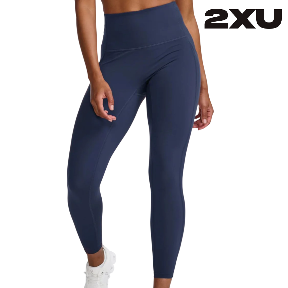 2XU Women Form Stash High-Rise Compression Tights - Midnight / White