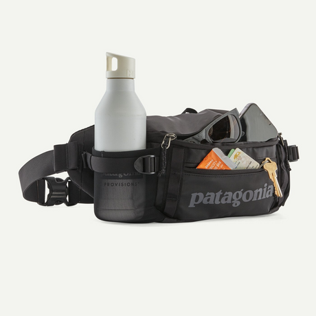 Explore Patagonia Black Hole® Waist Pack 5L - Black W/Black for trail, outdoor & lifestyle use | Liv Activ Singapore