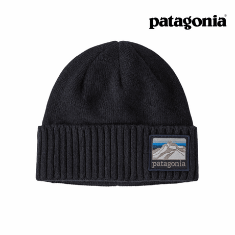 Explore Patagonia Unisex Brodeo Beanie - Line Logo Ridge: Classic Navy for trail, outdoor & lifestyle use | Liv Activ Singapore