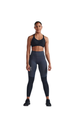 2XU Women Light Speed React Hi-Rise Compression Tights - Black / India Ink