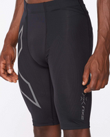 2XU Men Light Speed Compression Shorts - Black / Black Reflective