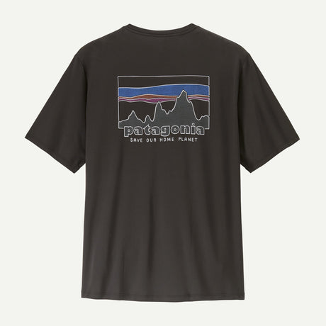 Explore Patagonia Men Capilene® Cool Daily Shirt - '73 Skyline - Black for trail, outdoor & lifestyle use | Liv Activ Singapore