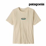 Explore Patagonia Men '95 Oval Logo T-Shirt - Undyed Natural for trail, outdoor & lifestyle use | Liv Activ Singapore