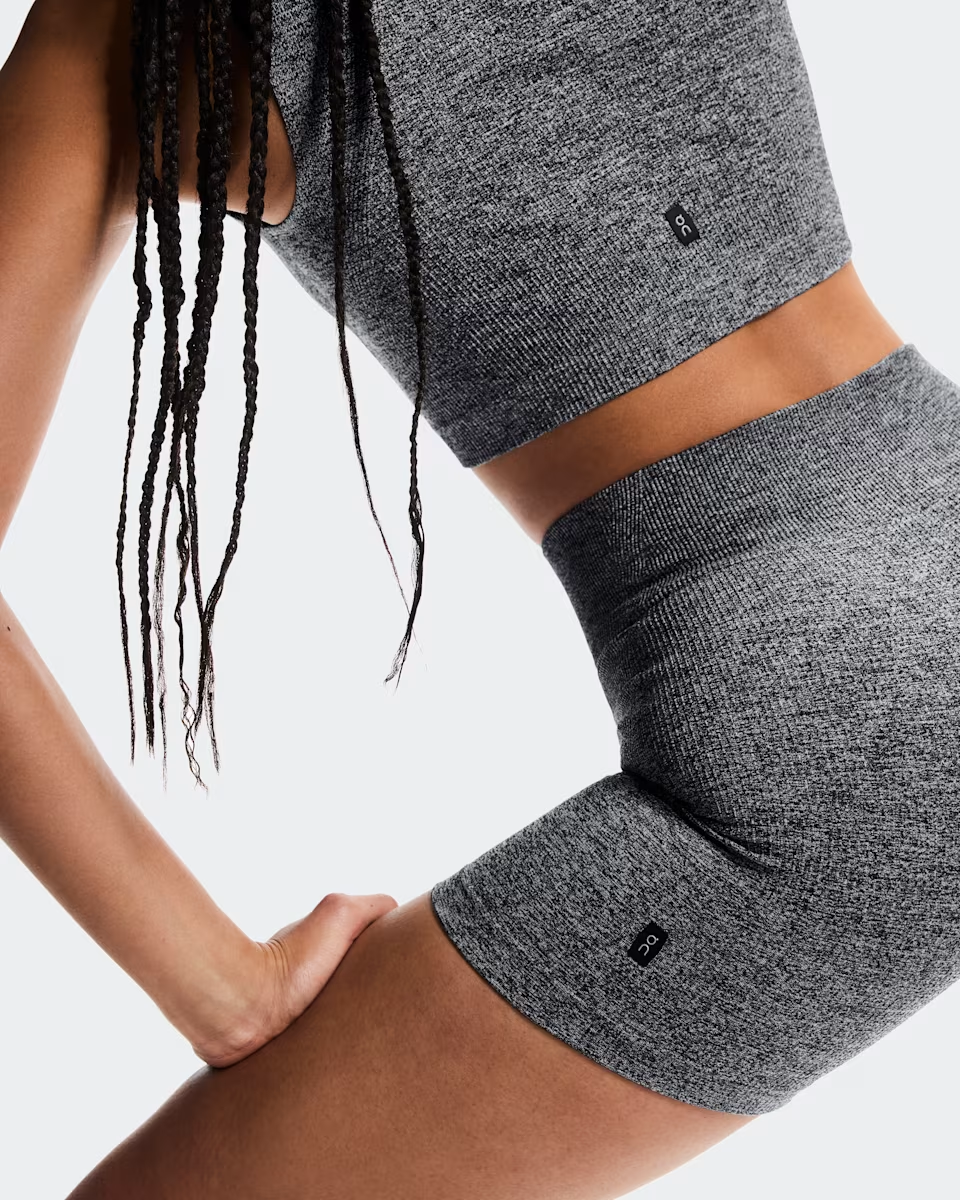 Explore On Women Studio Knit Shorts - Graphite / Heather for trail, outdoor & lifestyle use | Liv Activ Singapore