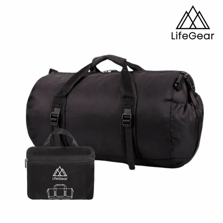 Explore Lifegear Packable Duffel 40L - Black for trail, outdoor & lifestyle use | Liv Activ Singapore
