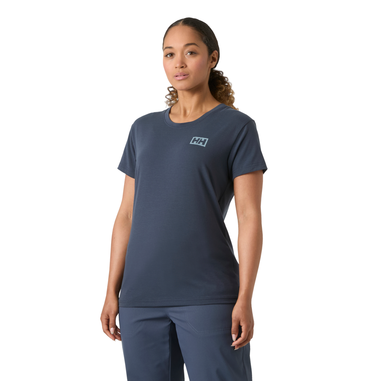Explore Helly Hansen Women Skog Graphic T-Shirt - Alpine Frost for trail, outdoor & lifestyle use | Liv Activ Singapore