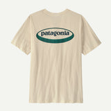 Explore Patagonia Men '95 Oval Logo T-Shirt - Undyed Natural for trail, outdoor & lifestyle use | Liv Activ Singapore