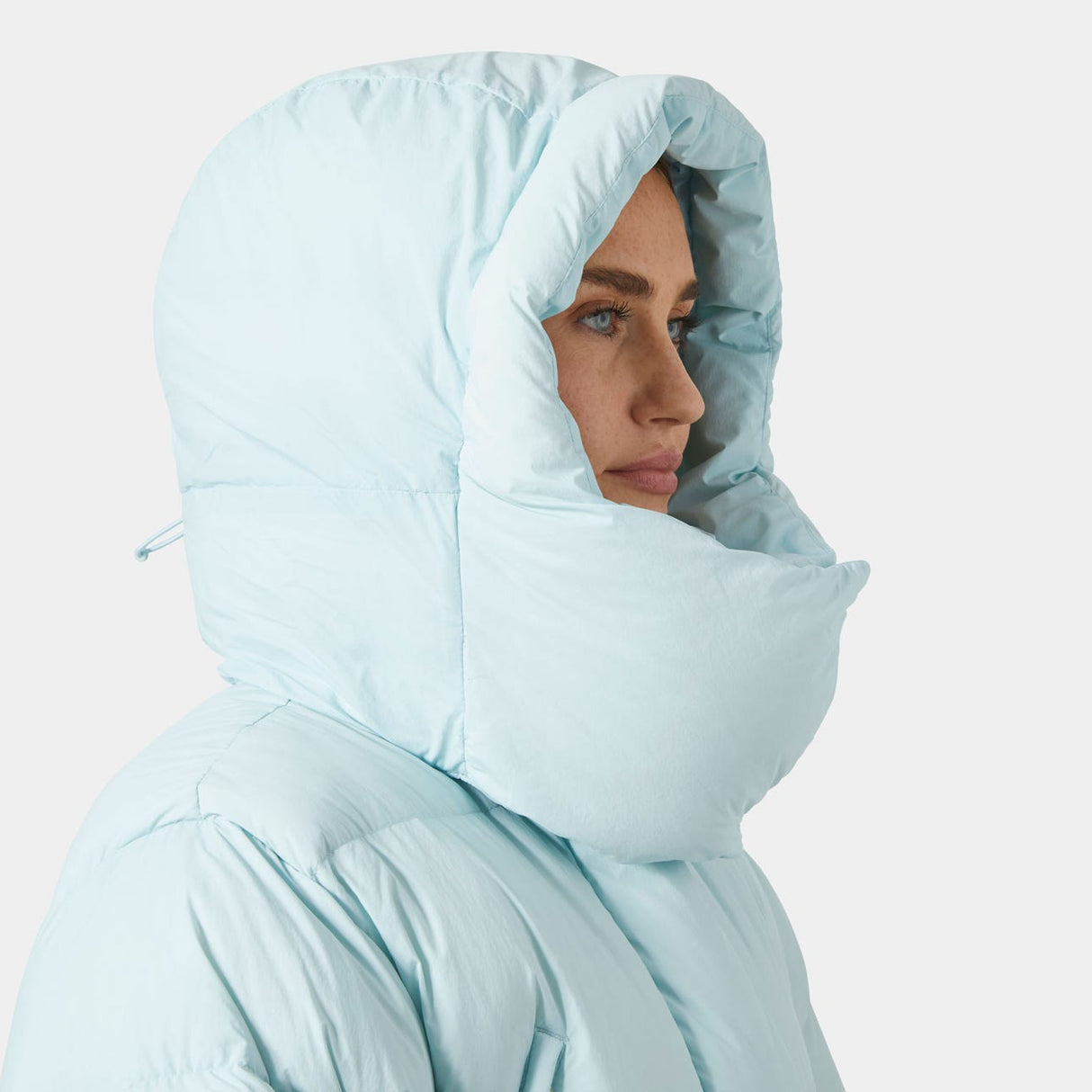 Explore Helly Hansen Women Inspire Down Puffer - Barely Blue for trail, outdoor & lifestyle use | Liv Activ Singapore