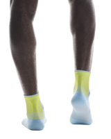 On Unisex Performance Run Sock Mid - Wash / Lime