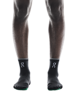 On Unisex Elite Run Sock Mid - Black / Magnet