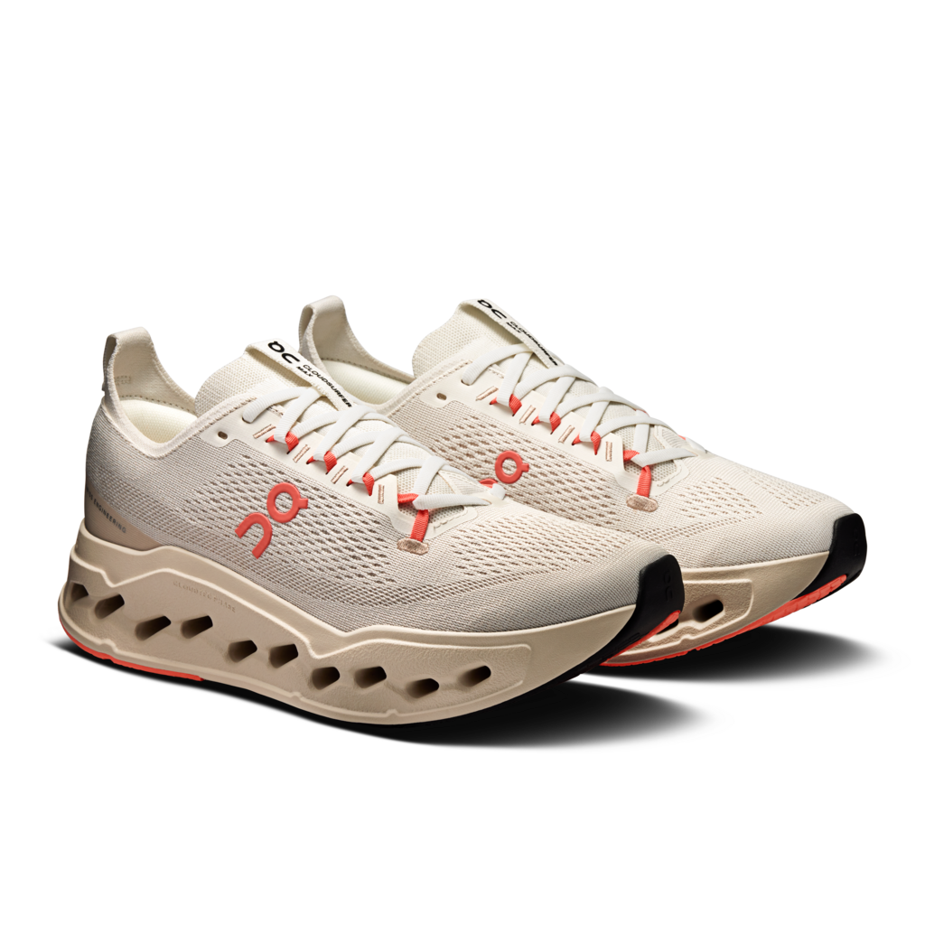 On Women Cloudsurfer Max - Ivory / Salmon